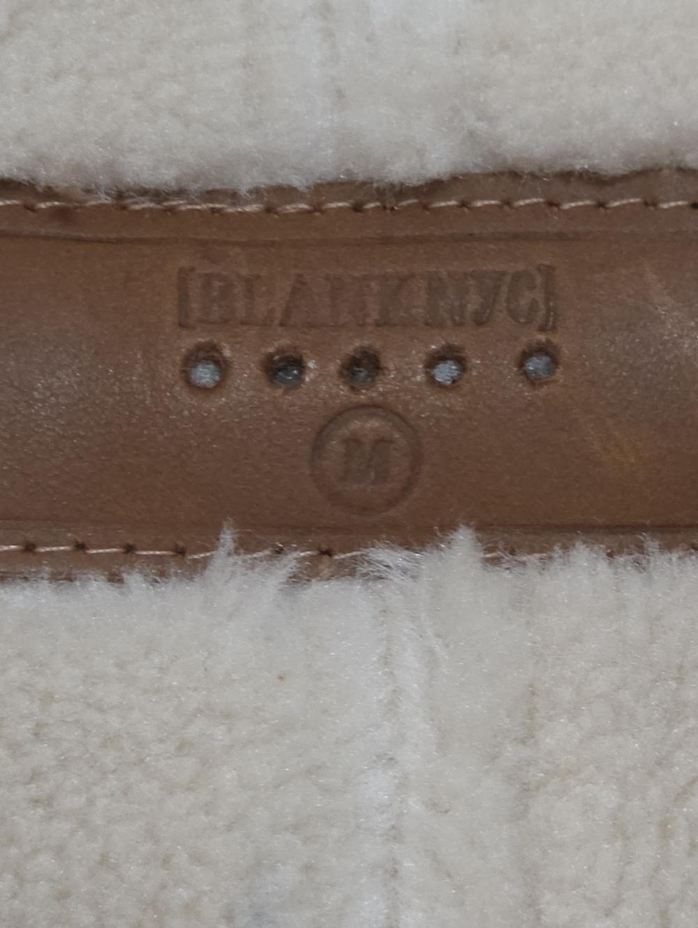 Blank NYC Feels Natural Tan Faux Fur Coat Size Medium - Picture 5 of 16